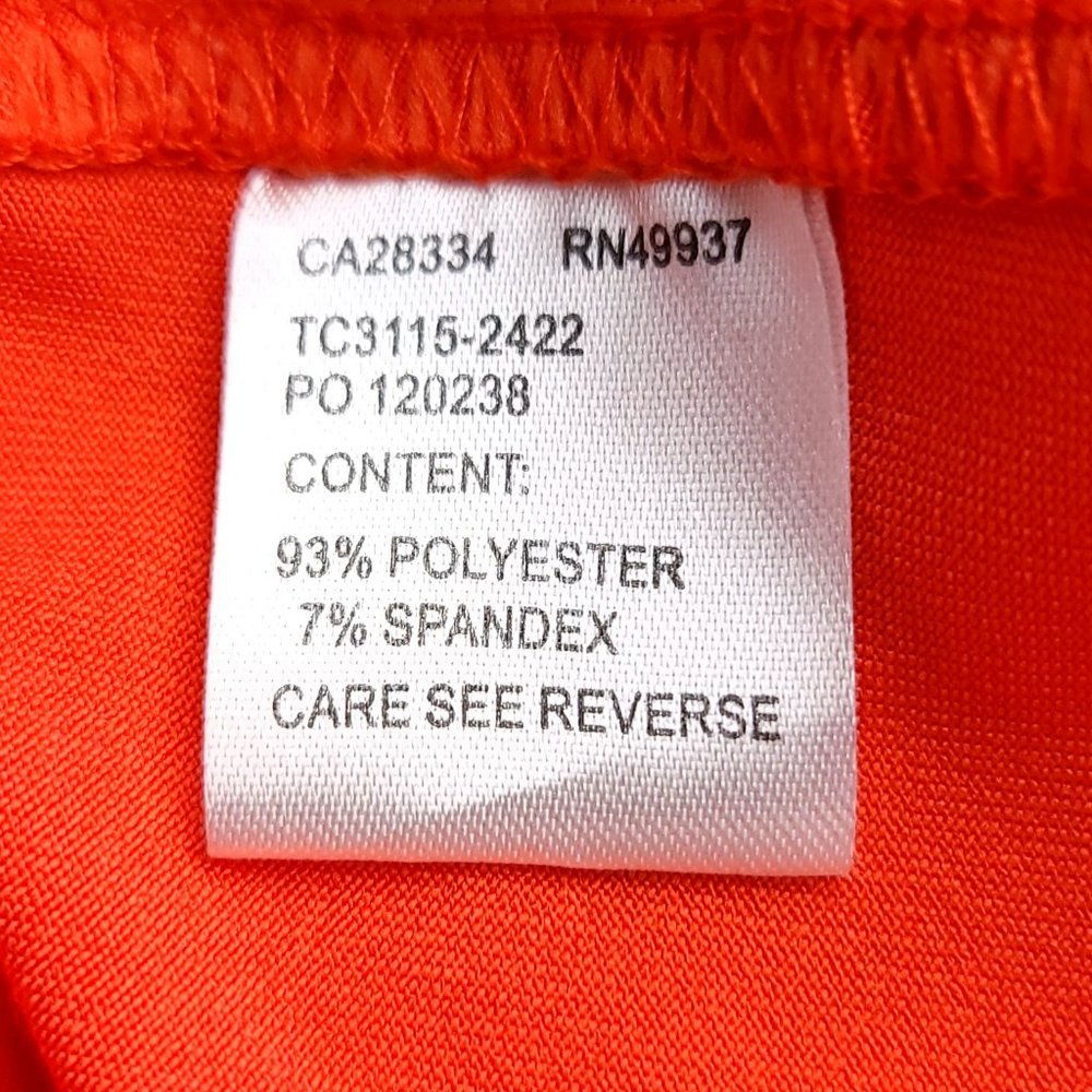 Tail Colorblock Racerback Tank Top Womens Orange Pink White Mesh Shelf Bra M - Picture 5 of 6